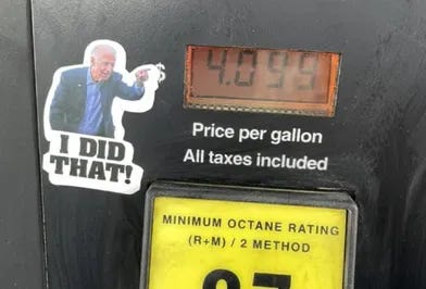 What&#39;s with those Joe Biden &quot;I did that&quot; stickers at gas pumps? - Alt Car  news