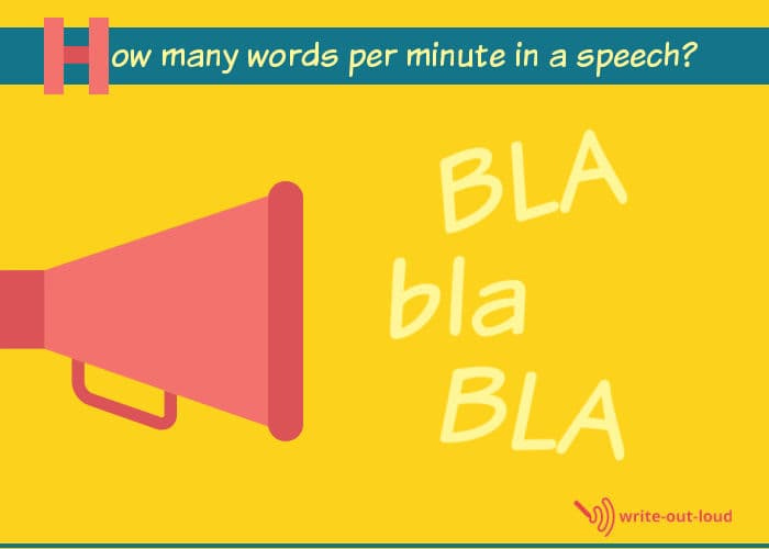 Megaphone with bla, bla, bla coming out of it.
