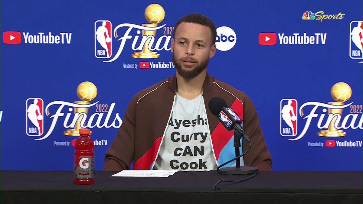 NBA Finals: Stephen Curry fires back at Boston bar with fashion choice  after Warriors' Game 5 win - CBSSports.com