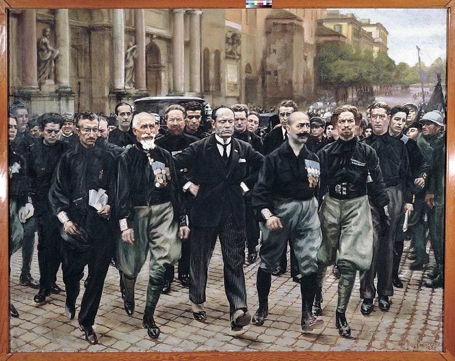 March on Rome by Giacomo Balla
