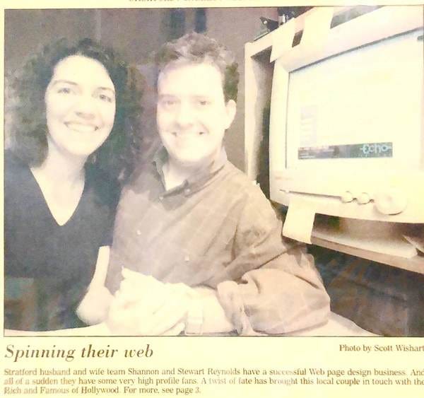 Author and wife make 90's front page news before changing direction entirely