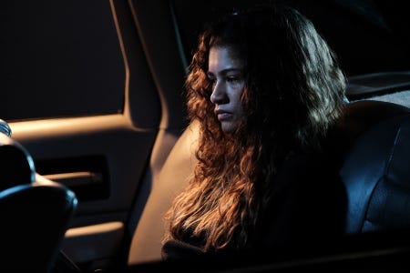 Zendaya in Season 2 of HBO's Euphoria