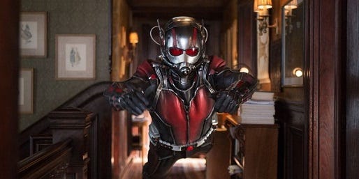 Paul Rudd and Michael Douglas star in the new Marvel Comics movie Ant-Man