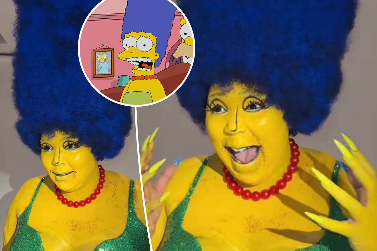 Lizzo wins Halloween 2022 with spot-on Marge Simpson costume