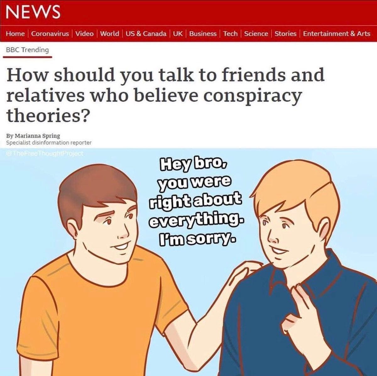 MIT Technology Review on Twitter: &quot;Here&#39;s how to talk to friends and family  who believe in conspiracy theories. https://t.co/grFNDYmq29&quot; / Twitter