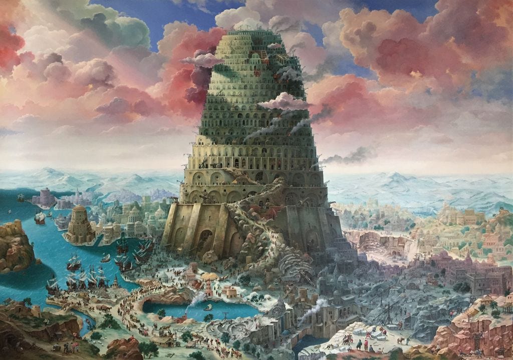 The tower of Babel.