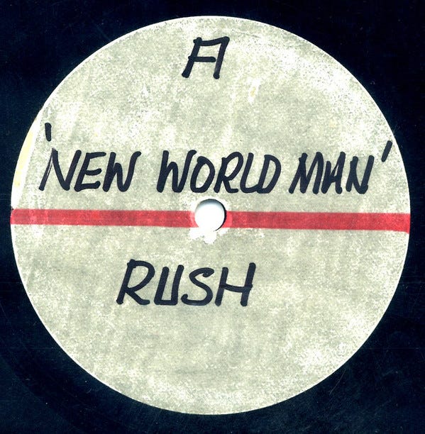 Rush - New World Man (1982, Acetate) | Discogs