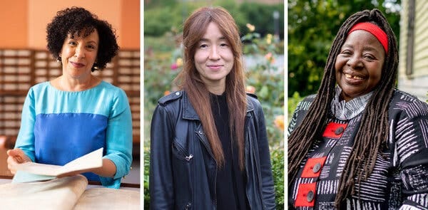 From left, Professors P. Gabrielle Foreman, Yejin Choi and Loretta J. Ross, who are among those awarded this year’s MacArthur Fellowships.