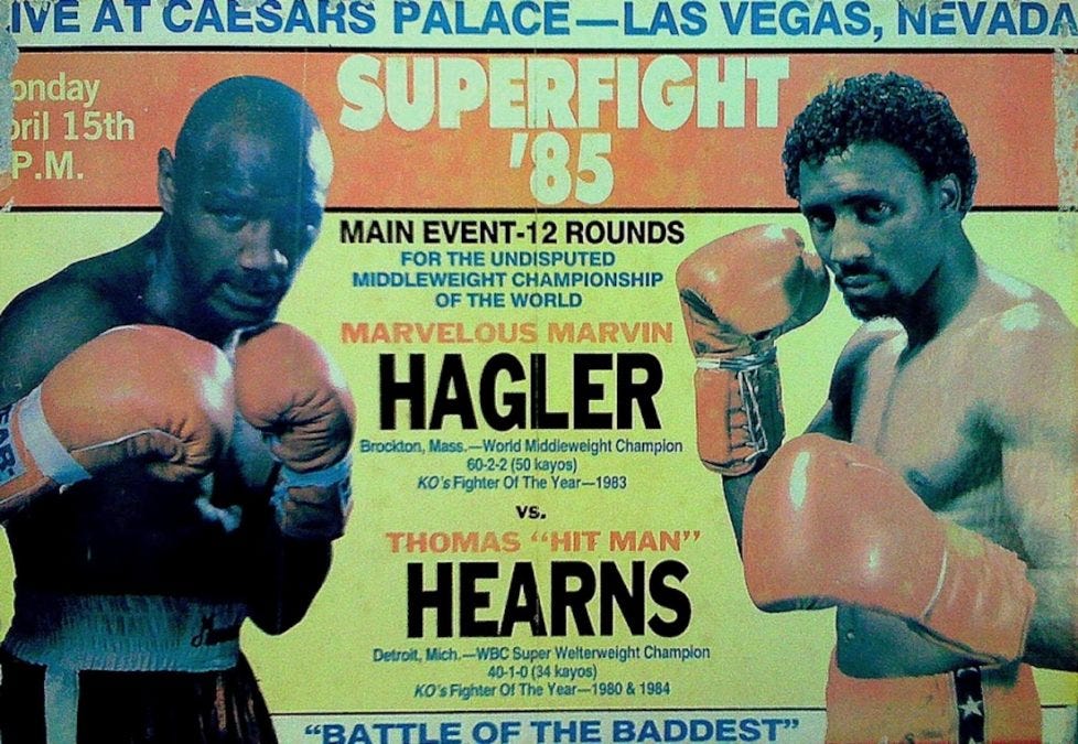Hagler V Hearns - 7 Minutes 52 Seconds Of War That Produced The Fight Of  The 80s And An All-time Boxing Classic