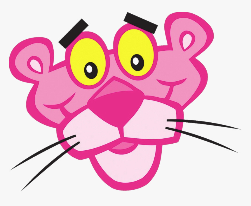 Pink Panther Face - Cartoon Characters Pink Panther, HD Png Download -  kindpng