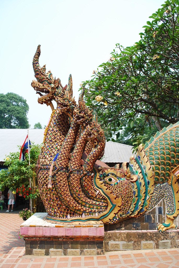 Naga - Steps to Wat Doi Suthep | en.wikipedia.org/wiki/Wat_D… | Flickr