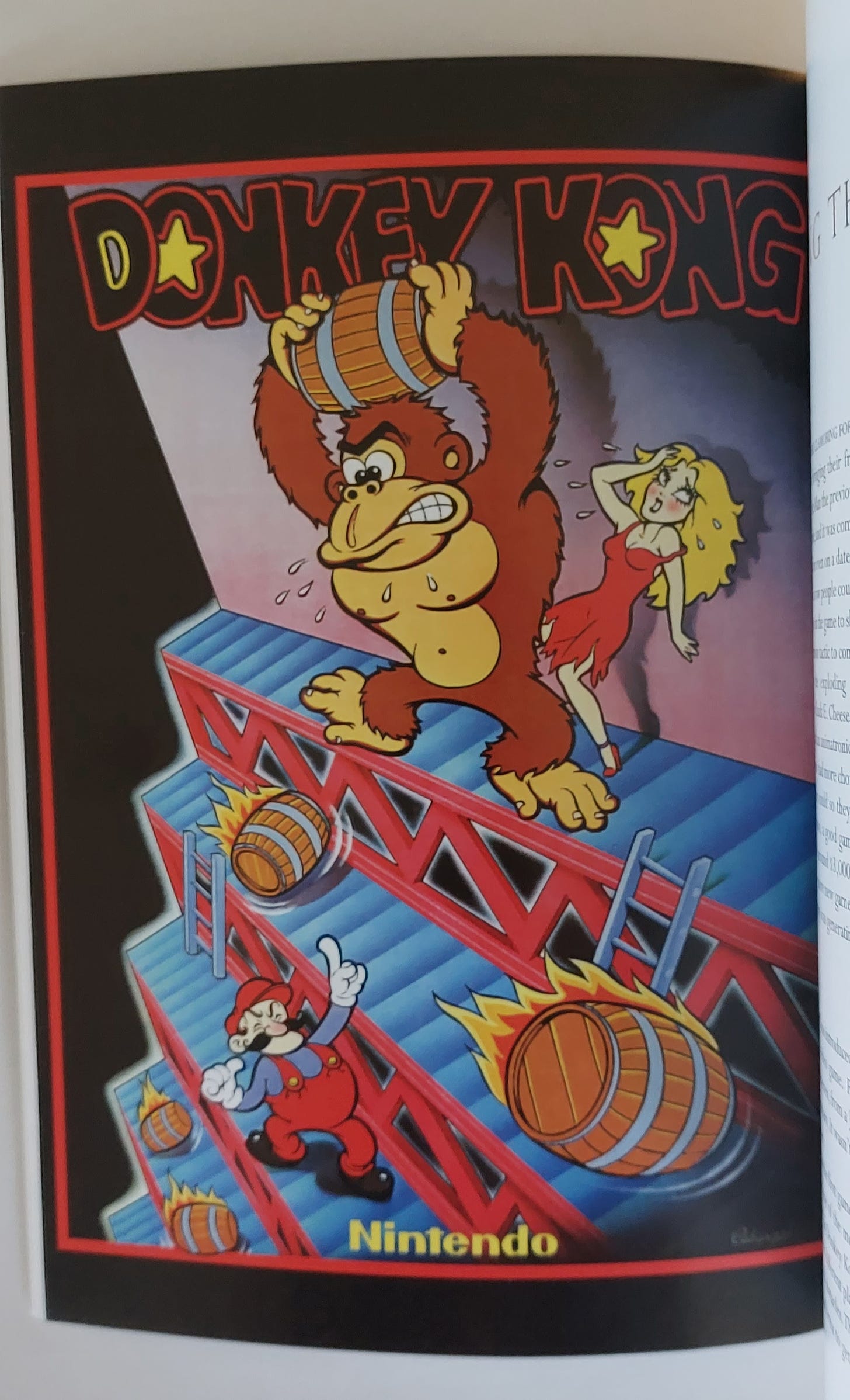 Publicidad del arcade Donkey Kong.