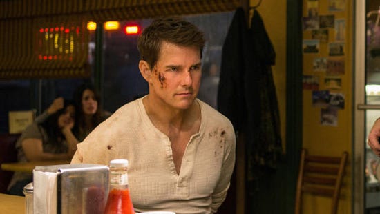 Tom Cruise plays Jack Reacher in "Jack Reacher: Never Go Back" from Paramount Pictures and Skydance Productions.