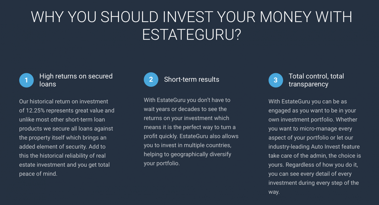 Waarom ik investeer bij EstateGuru