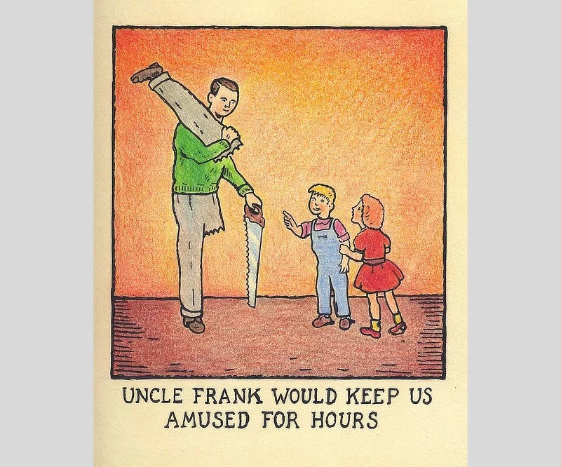 Glen Baxter Uncle Frank cartoon