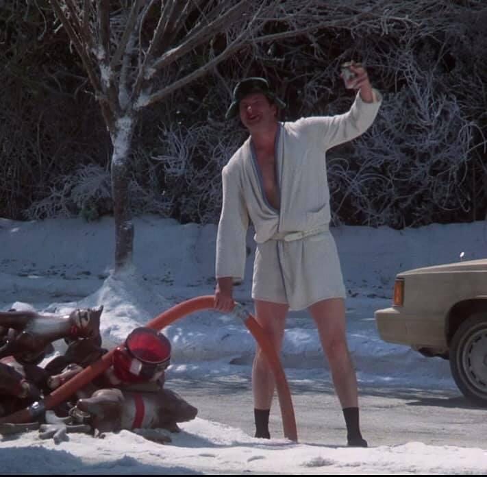 In 1989&#39;s National Lampoon&#39;s Christmas Vacation, Cousin Eddie can be seen  emptying his RV&#39;s septic into a storm drain. This is because the shitter  was full. : r/shittymoviedetails