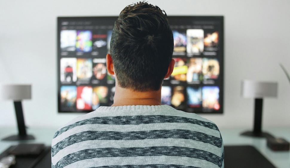 Free Stock Photo of man watching TV | Download Free Images and Free  Illustrations