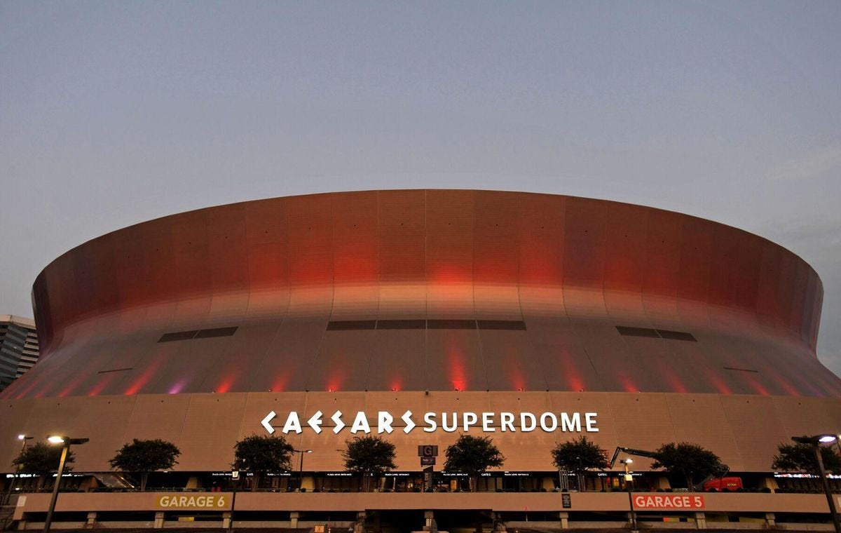 Photos: Caesars Superdome sign shines for the first time | Photos | nola.com