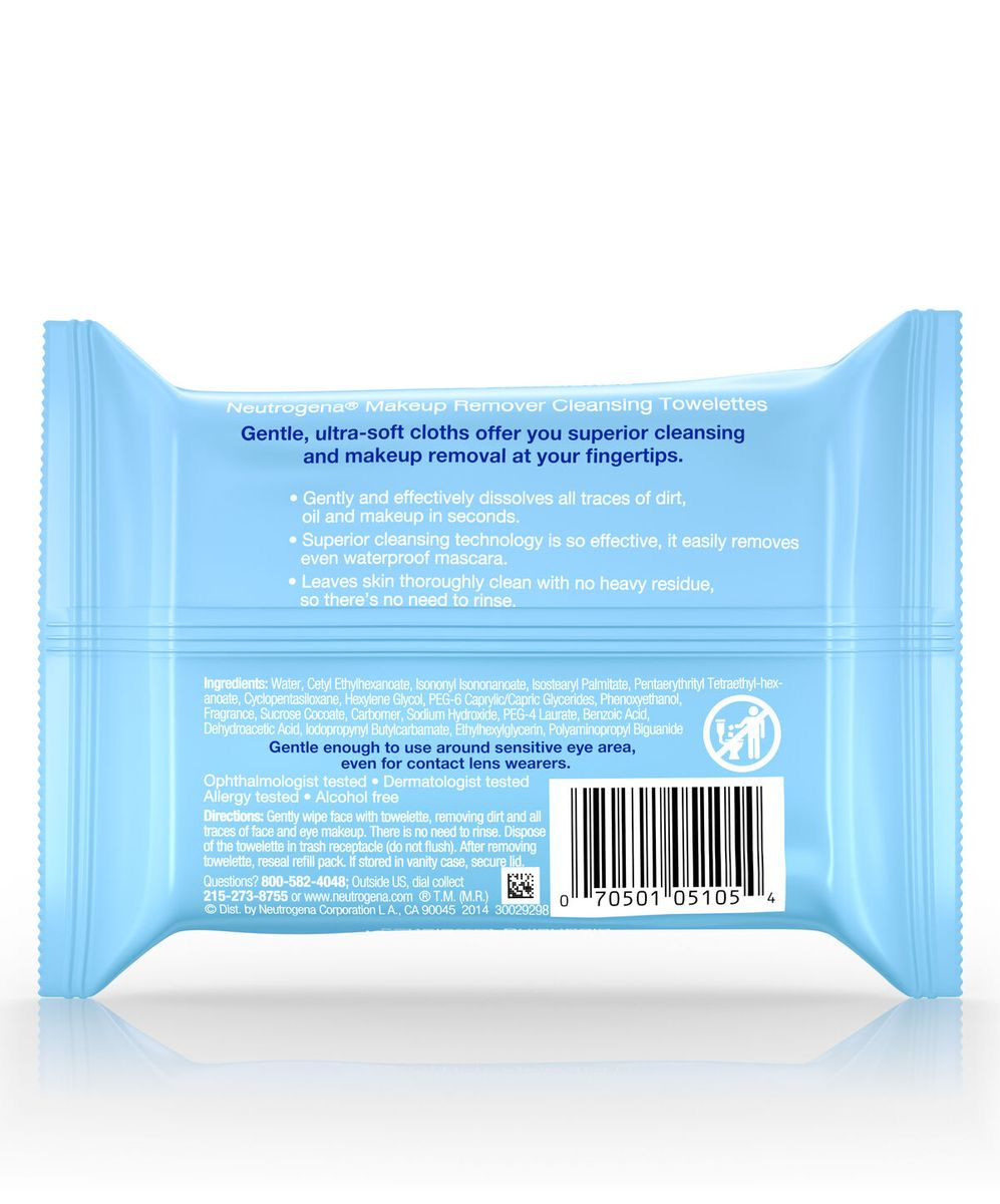 Makeup Remover Facial Cleansing Towelettes | Neutrogena®