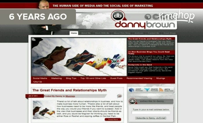 Danny Brown blog 2011