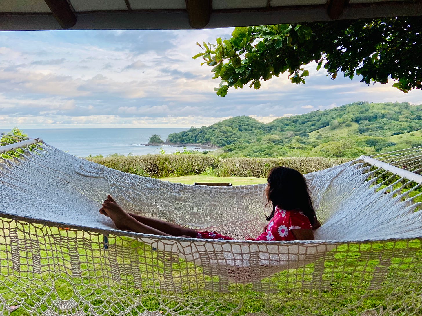 girl in hammock