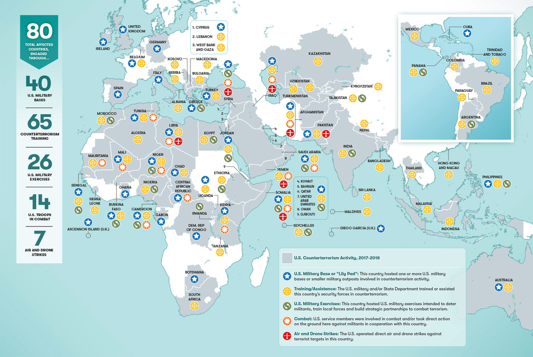 This Map Shows Where in the World the U.S. Military Is Combatting Terrorism