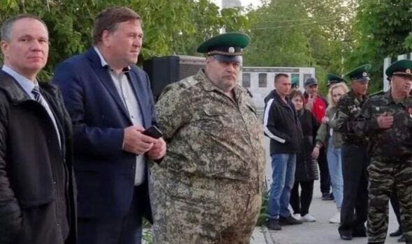 Putin calls up obese Russian general, 67, as he's forced to 'scrape the barrel' to fight i