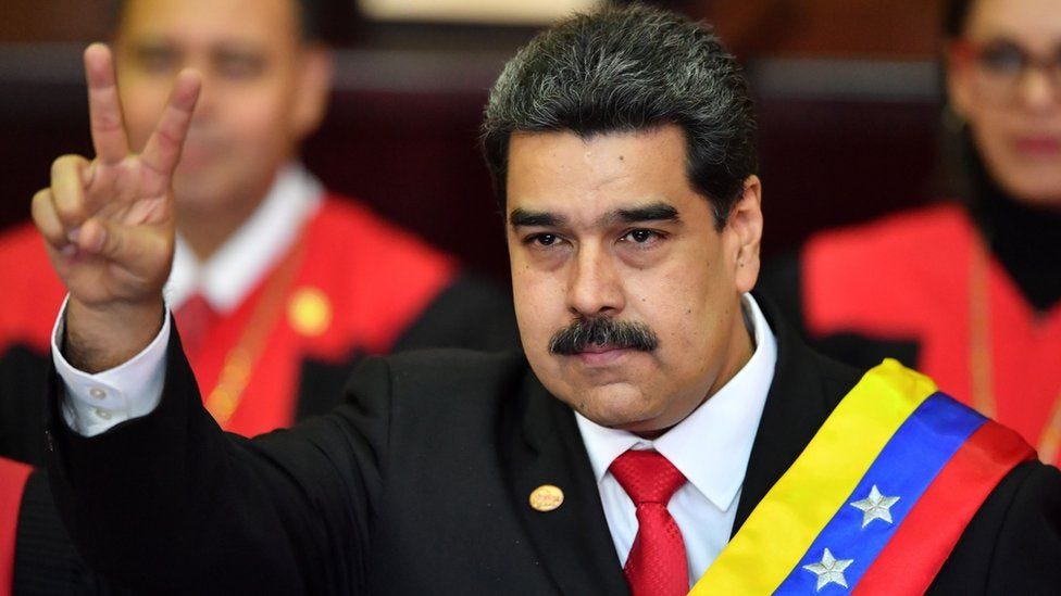 Venezuela President Maduro sworn in for second term - BBC News