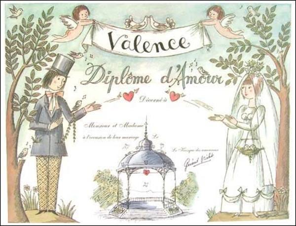 The 'Love Diploma' from Peynet
