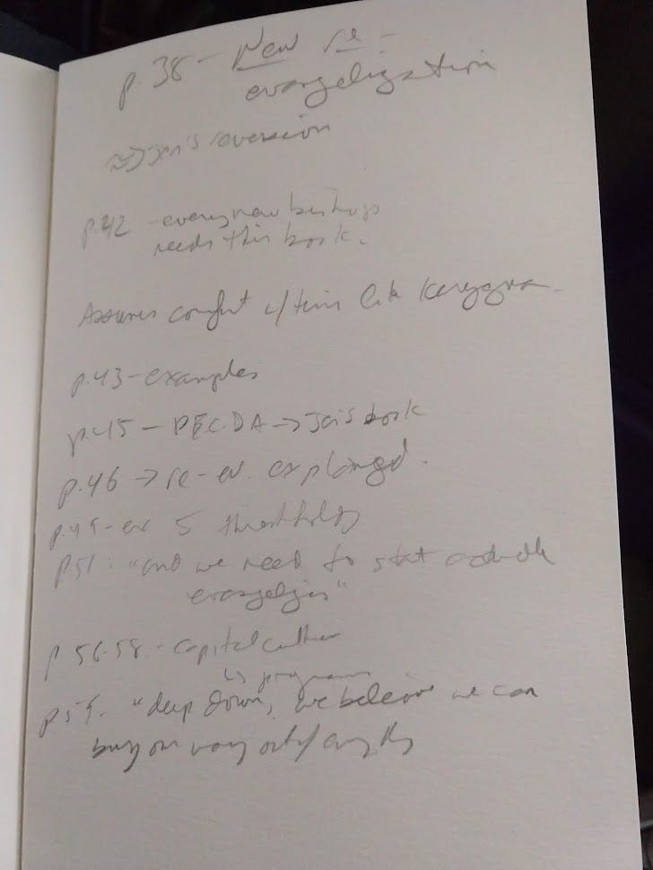 Cryptically scrawled notes from my reading of The Four Ways