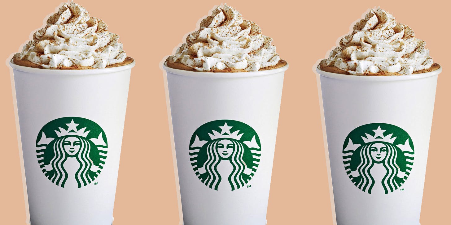 Starbucks is giving out free Pumpkin Spice Lattes today