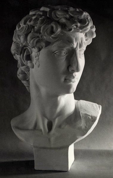 David Full-Size Bust Sculpture for Sale, Item #99 | Caproni Collection