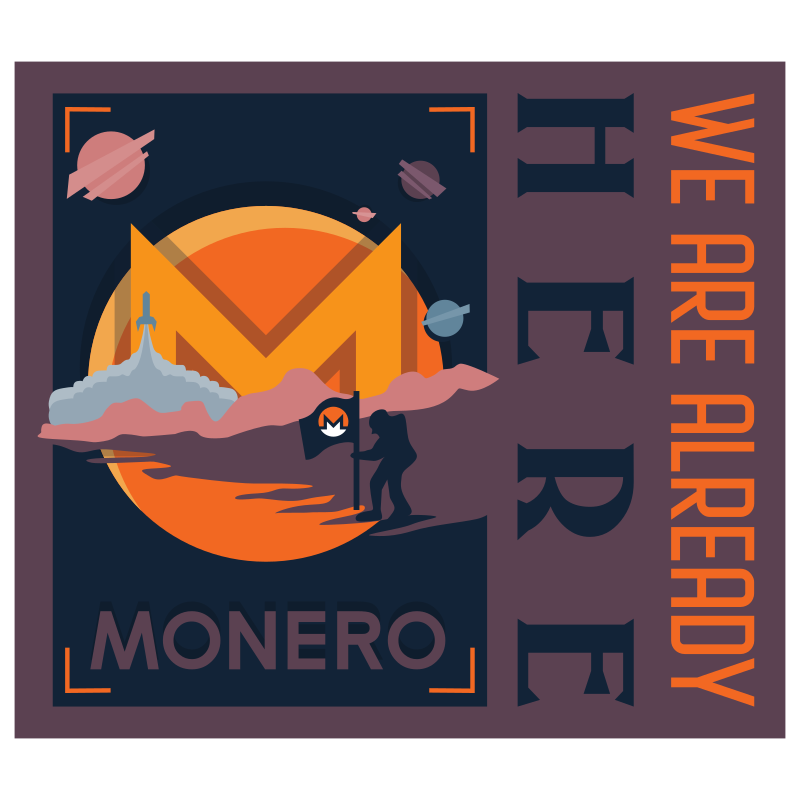 r/moonero - Monero poster.