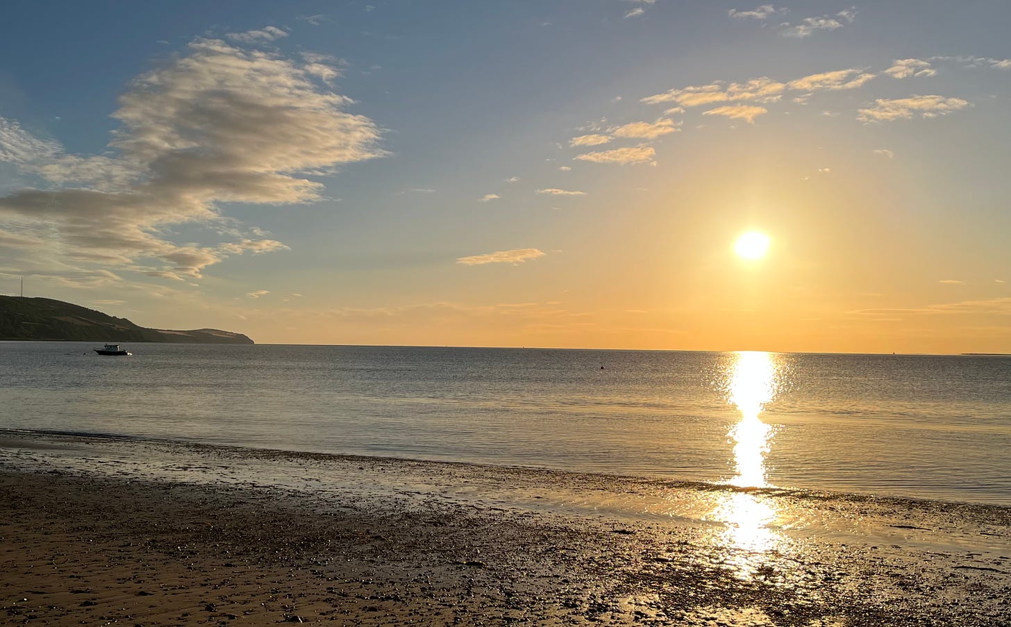 Sunrise rosemarkie beach, black isel scotland triscribe