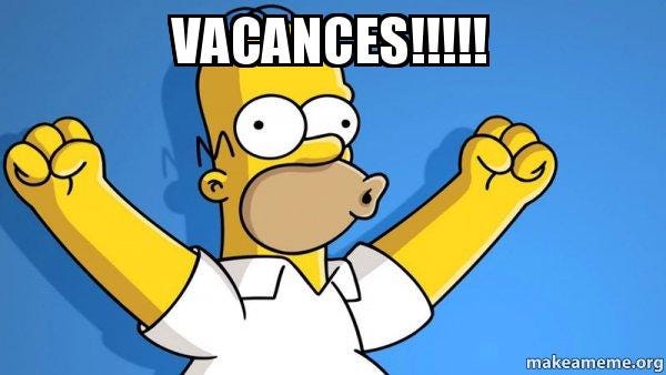 Vacances!!!!! - Happy Homer | Make a Meme