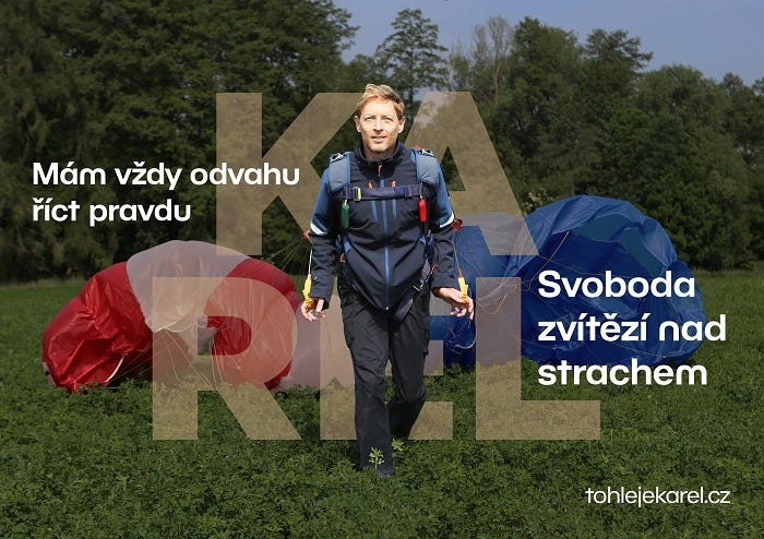 Z prezidentské kampaně Karla Janečka, zdroj: Karel Janeček