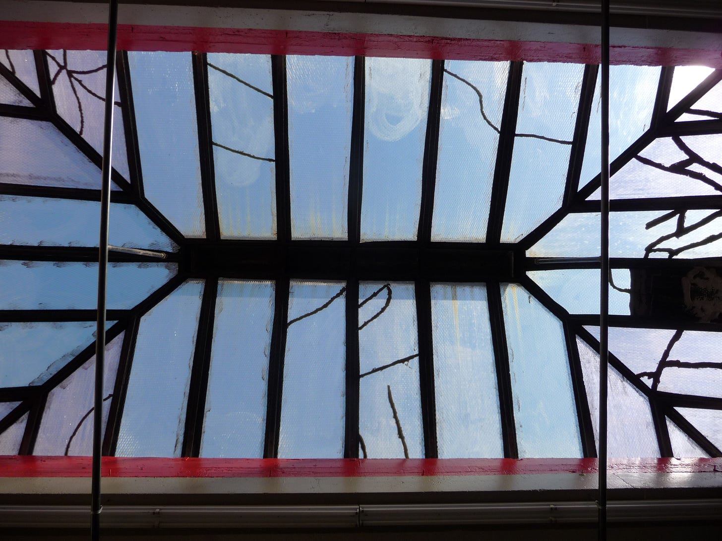 Photo by arod, entitled Bleak City, San Francisco, of a dilapidated skylight