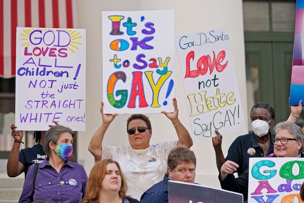 Don't say gay protest