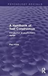 A Handbook of Test Construction (Psychology Revivals) by Paul Kline