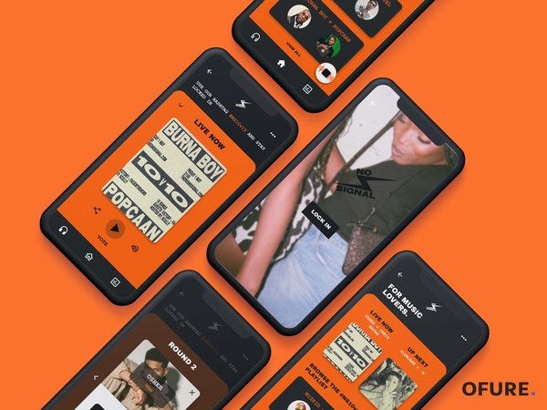 App concept by OFURE