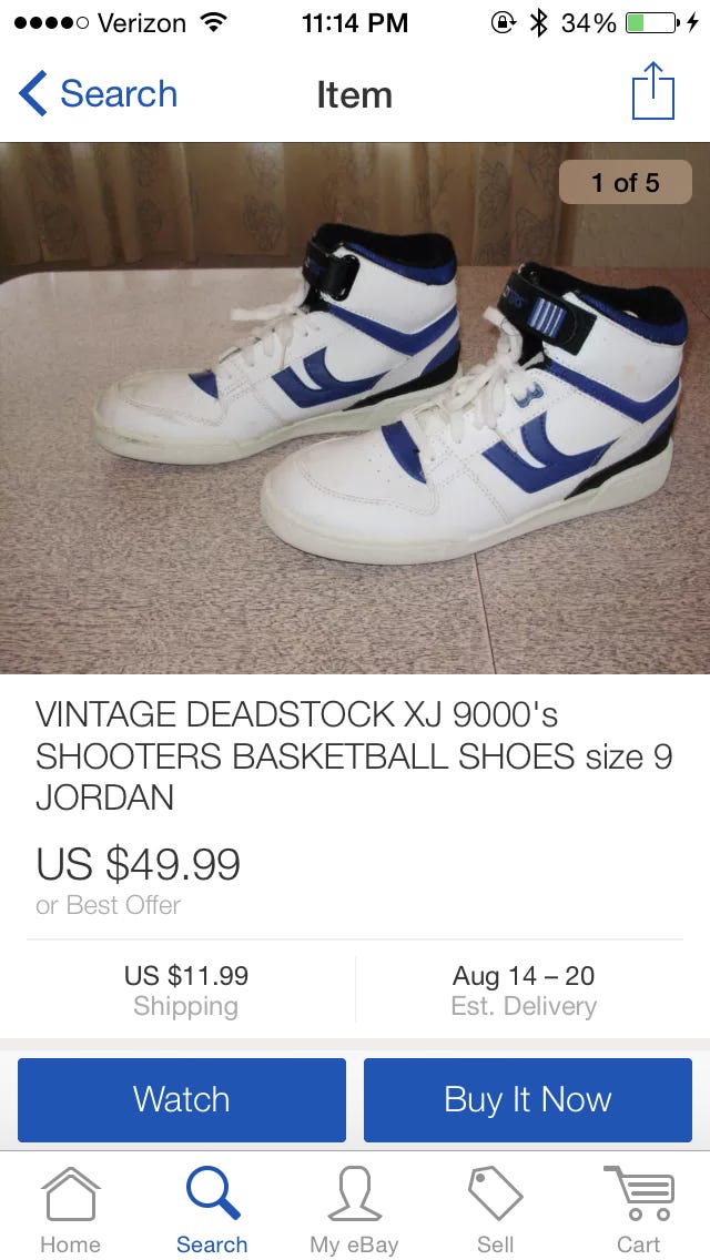 America 113.5 (?): bootleg sneakers 