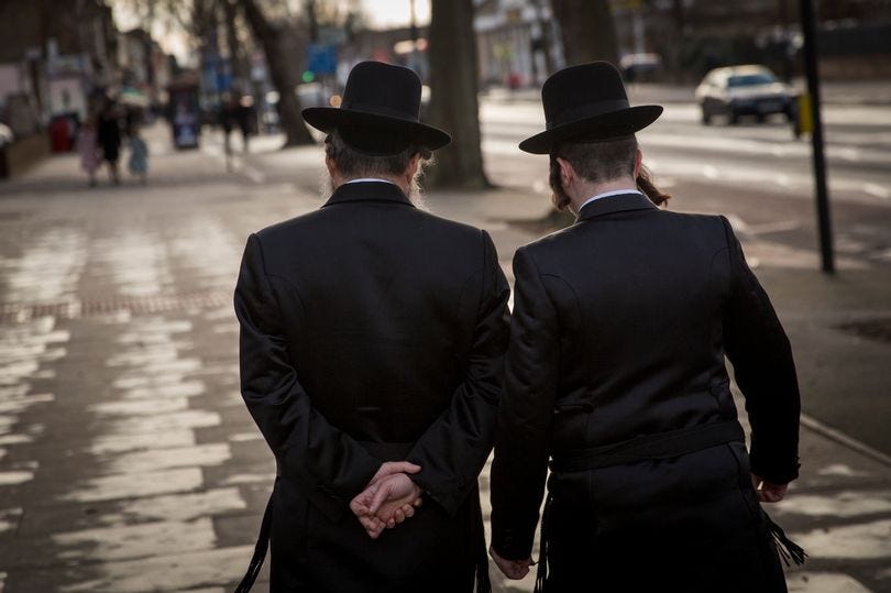 Stock photo of two Haredi men