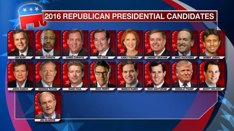 17 GOP Presidential hopefuls