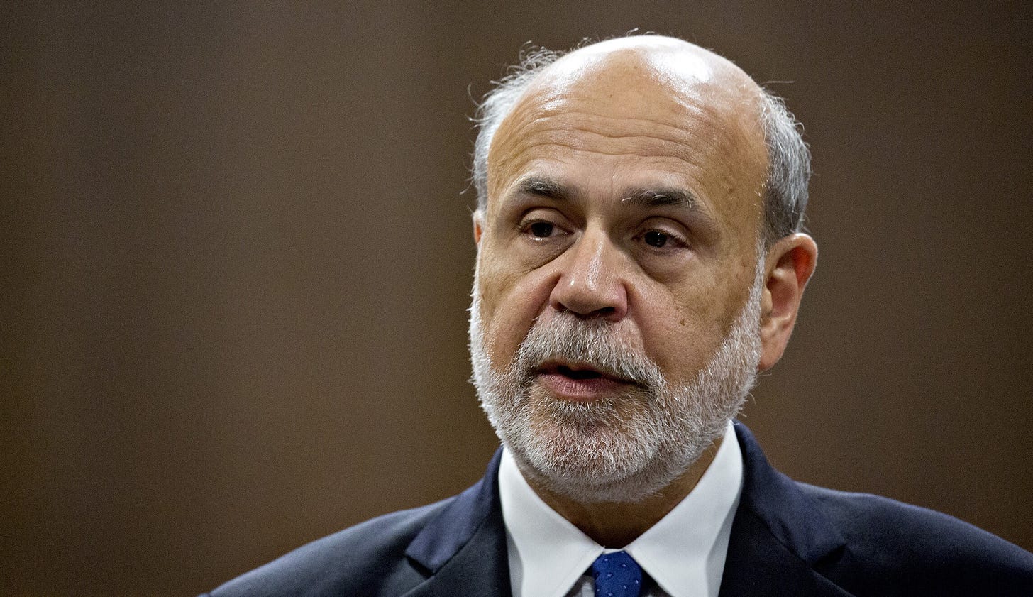 Ben Bernanke predicts Fed will discuss changing inflation target in 2019