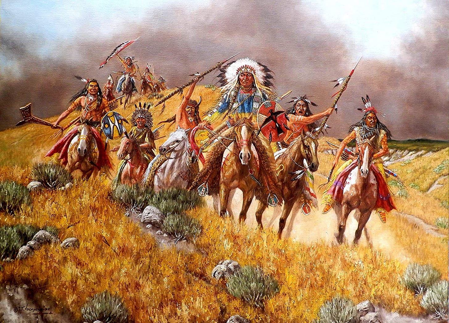 Amazon.com: 3D Wall Art 11 x 14 On Metal Apache Warrior One Last Battle  Native American Indian Art by Jeroen Vogtschmidt: Posters & Prints
