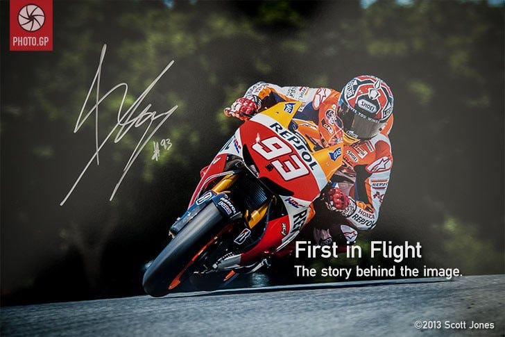 Marc Marquez first in flight limited edition Laguna Seca