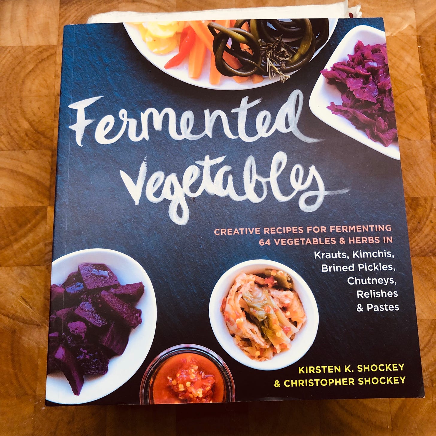 The cover of the book "Fermented Vegetables."