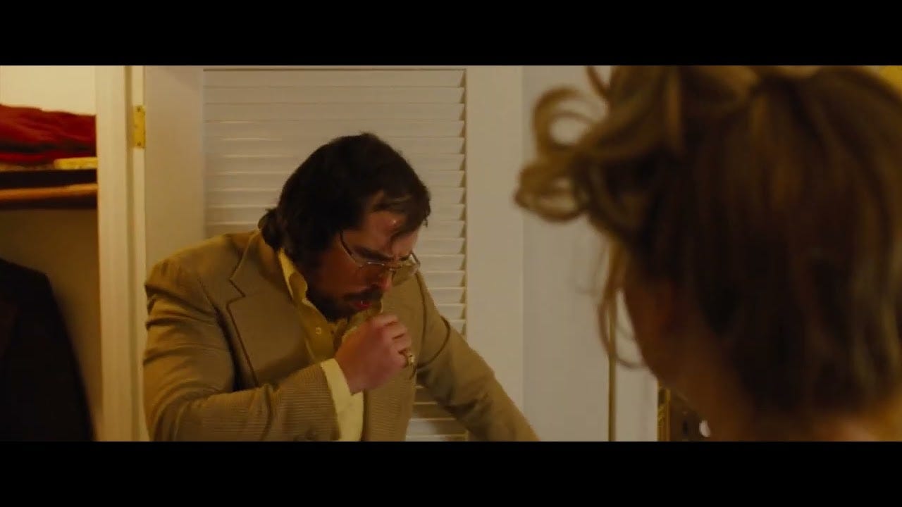 coughs in the film American Hustle
