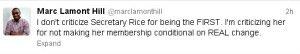 MLH Tweet-Rice and Real Change