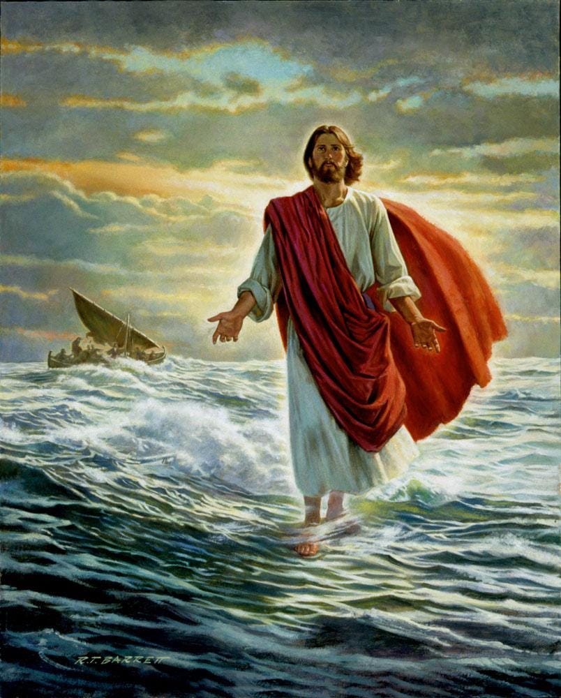 Christ Walking on the Water by Robert Barrett | Altus Fine Art